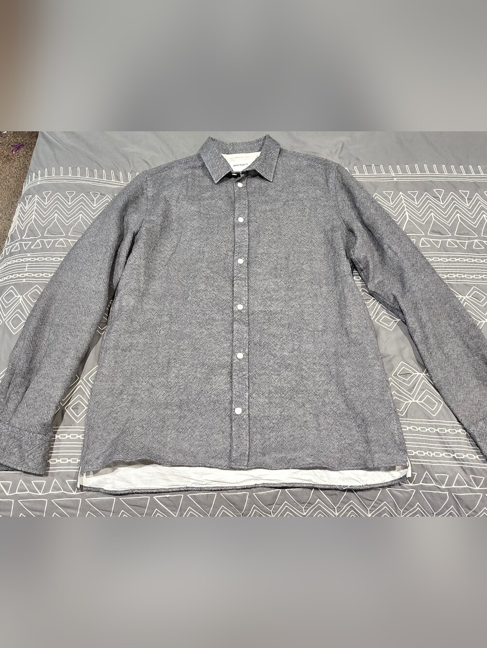Norse Projects Aaron Worsted Wool Gauze Shirt Cotton Lined Size Medium